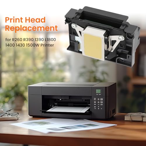 Jeanoko PRT L1800 Printhead 10×8×6 Print Pirnthead Replacement for R260 R390 1390 L1800 1400 1430 1500W Printer