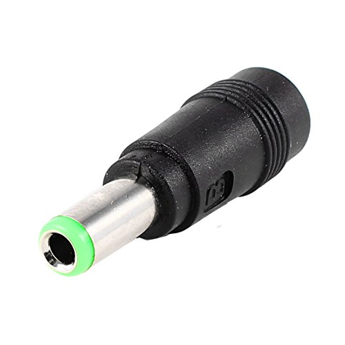 Ruilogod Conector macho de 6.5mm x 3 mm a 5,5 mm x 2.1mm Jack Jack DC Adaptador de corriente
