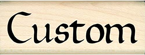 Stamps by Impression Custom Made Personalized Children's or Teacher Name One Line Rubber Stamp