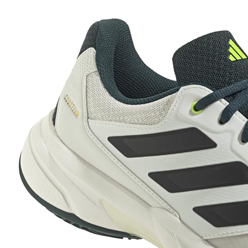 adidas Herren CourtJam Control 3 Clay Tennis Shoes, Off White/core Black/Aurora ivy, 44 2/3 EU – Ansicht 5