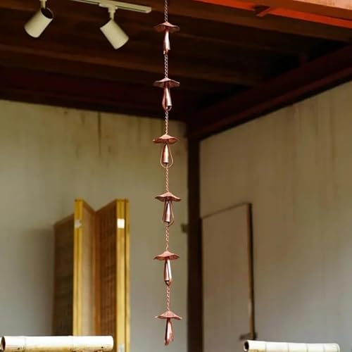 Chaîne de pluie champignon alternative décorative pour eau pluviale et chaîne de gouttière - 4
