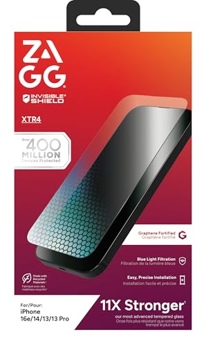 ZAGG Glass XTR4 protecteur écran graphène iPhone 16e transparent - 3