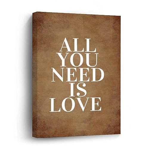All You Need Is Love art mural emballé pour cadeau de pendaison de crémaillère