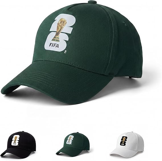 Covbozk FIFA World Cup 2026 Baseball Cap, Cotton Adjustable Soccer Fan Hat, Football Sports Cap for Men Women Outdoor Travel (Green)