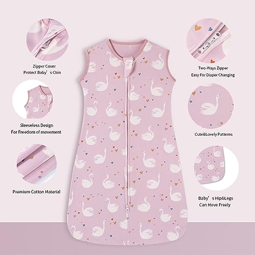 Image of insular Wearable Blanket 2 Pack Cotton Baby Sleep Sack with 2-Way Zipper for Boys Girls Unisex