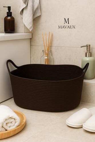 Hasır Jüt Dekoratif Sepet 20x30x50 Cm, Oyuncak, Çamaşır, Banyo, Mutfak ve Düzenleyici Saklama Sepeti Kahverengi 55 x 35