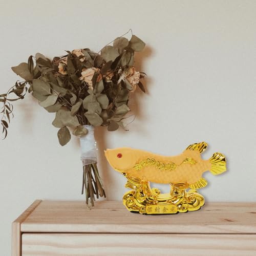 Statue poisson en résine compacte ornement de qualité solide - 7