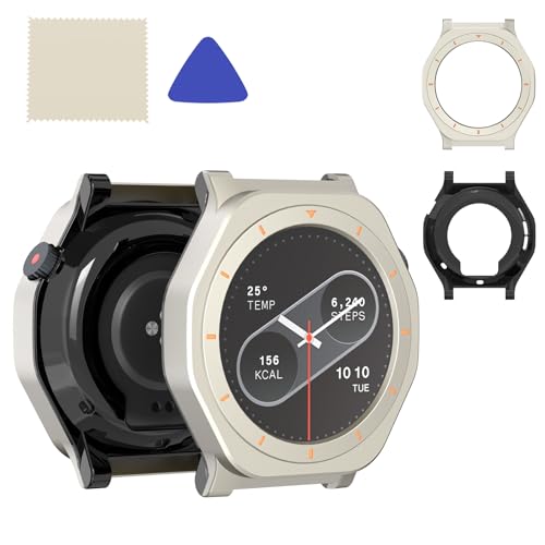 For CMF Watch Pro 2 専用 軽量設計 金属フレームケース 強靭な保護性能 簡単取り外し 高硬度PCバックケース付属 清?布&オープンツール付き 4色選択可能 時計本体別売 (チタンカラー)