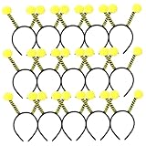 15 piezas de diadema de abejas, lindos favores de fiesta de abejas de antena, diademas de animales para niños, fiesta de Navidad de Halloween 15pcs diadro diadiario de diadro de diabetes antena ante