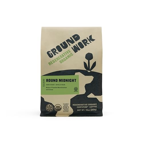 GROUNDWORK COFFEE CO Organic Regenerative Round Midnight