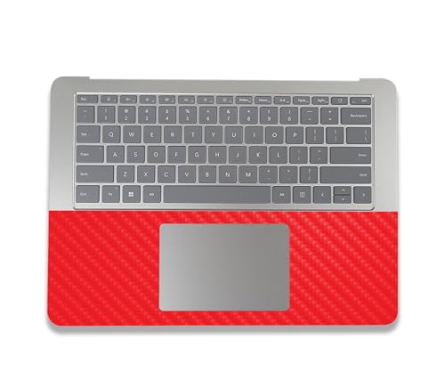Image of MightySkins Carbon Fiber Skin Compatible with Microsoft Surface Laptop Studio 2 (2023) Full Wrap Kit - Solid Red | Protective, Durable Textured Carbon Fiber Finish | Easy to Apply | Made in The USA
