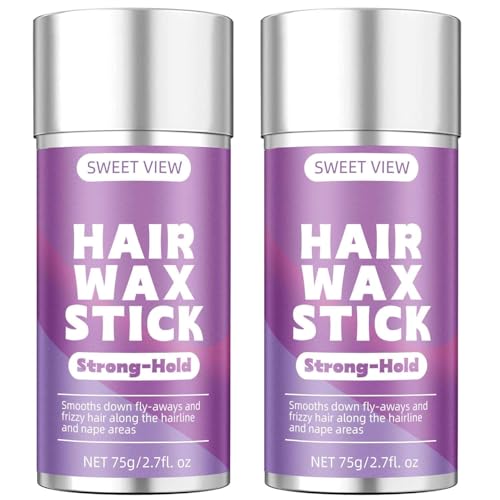 SWEET VIEW 2PCS Hair Wax Stick