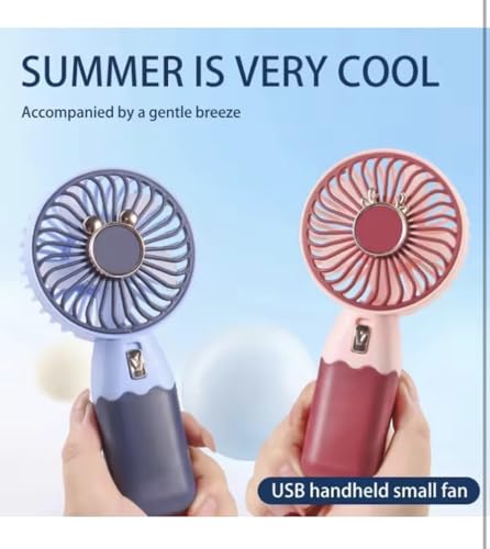 Image of Endzone (2 pack Portable Mini Fan - Rechargeable Hand Fan with Higher Speeds, 2000mAh Battery, Lightweight Design, Low Noise, and Easy Portability for Indoor and Outdoor Use. (2)