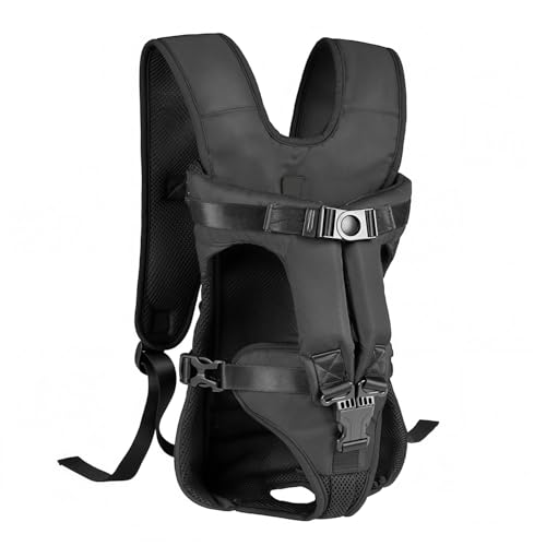 Dog Backpack Carrier, Legs-Out Front Carrier for Small Medium Dogs, Adjustable Breathable Front Carrier for Hiking, Cycling, Travel