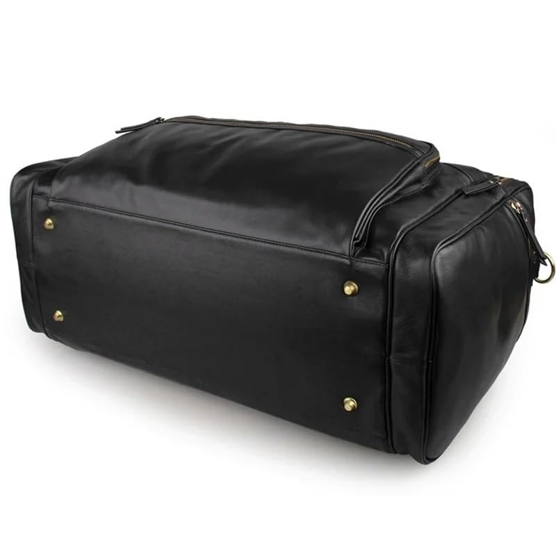 Men Leather Briefcase Business Leather Mens Travel Bag Waterproof Leather Overnight Bag Men Weekend Bags3