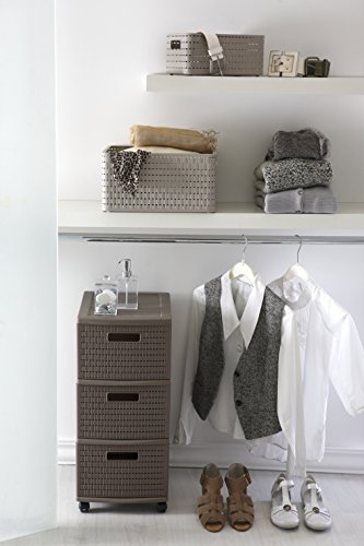 Rotho Rollcontainer Tower Country 4481716716 Wheeled Shelving Unit with 3 Drawers Rotho Rollcontainer Tower Country 4481716716 Wheeled Shelving Unit with 3 Drawers