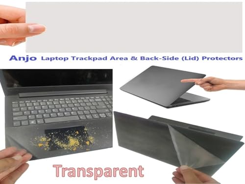Image of Anjo 6 in 1 Combo of Laptop Screen Protector, Keyguard, Lid and Trackpad Area Lamination (Transparent), Cleaning Gel and Mouse Pad for All 15.6 inches with 16:9 Display Aspect Ratio Laptops.