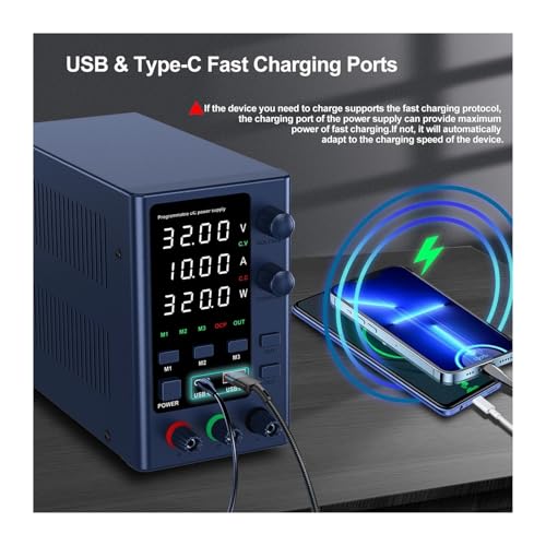 Alimentation CC réglable 32V 10A programmable WPS1203H avec mémoire - 4