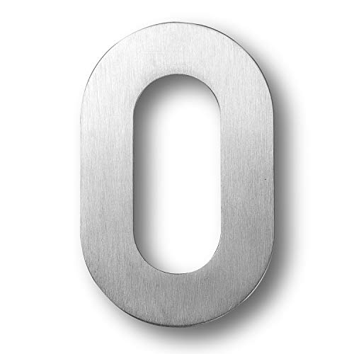 Bebarley 5 Inch Modern Solid Stainless Steel Floating Mount House Numbers And Street Address Plaques Door Numbers #TOP9