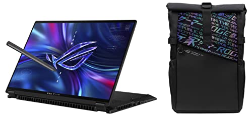 Image of ASUS Rog Flow X16 (2022),16 inch (40.64Cm) Qhd+ 16:10 165Hz /3Ms Touch,AMD Ryzen 7 6800Hs,6Gb RTX 3060,2-in-1 Gaming Laptop,Gv601Rm-M6054Ws + Bp4701 Rog 17 inch(43.18Cm) Backpack (Black),Windows 11 Home