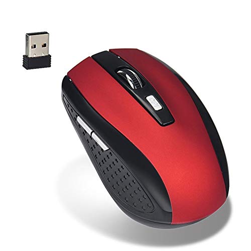 2 4GHZ 1200dpi Wireless Optical Mouse 6 Key for Games Office Leisure Use