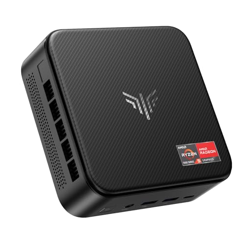 NiPoGi E3B Mini PC АMD Ryzen 5 7430U (up to 4.3GHz), 32GB (2*16GB) DDR4 SSD M.2 1TB, Mini Computer with W-11 Pro | Triple 4K Display | BT5.2 | WiFi 6 for Office, Design, Home, E-learning