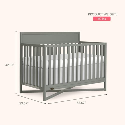 Image of Dream On Me Owen 5-in-1 Convertible Full Size Baby Crib, GREENGUARD Gold
