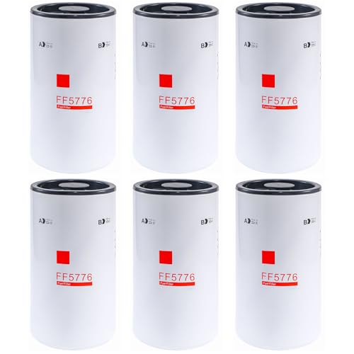 FF5776 Fuel Filter Compatible With Replaces Cummins ISX ISX15 11.9L 15L 16L Engine Replace 2864993 3685306 BF9885 P555776 5599456 FF5825NN Set Of 6
