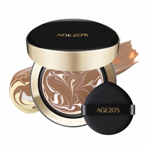 Image of [Vegan] AGE20'S Signature Essence Pact | Pack of 1 | 33N HAZELNUT | Korean Cushion Foundation | Cream Foundation, Dewy & Glow Finish, Natural Coverage, SPF 50+