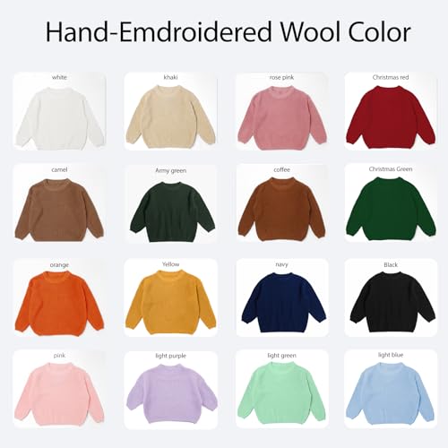 Custom Baby Sweater with Name,Custom Sweater with Floral/Animal/Christmas/Halloween Decor,Customized Baby Gifts2