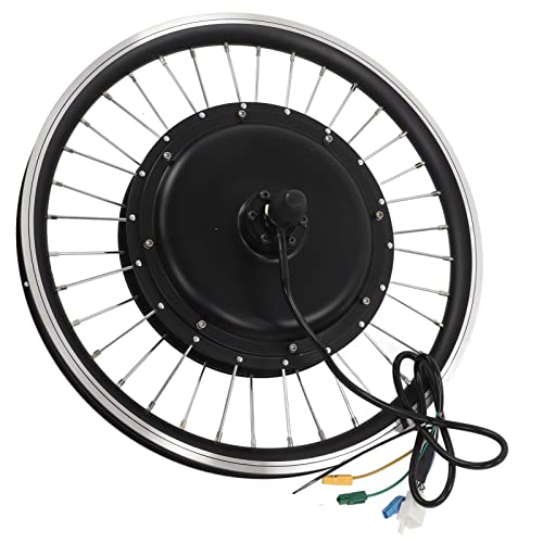 BONKZEBU Kit de Rueda con Motor de Tracción Trasera de 20 Pulgadas, 48 ​​V, 1500 W, Funcionamiento Silencioso con Pantalla LCD Multifunción, Adecuado para Bicicletas Eléctricas y Bicicletas
