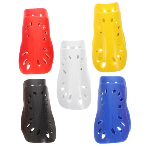 Happyyami 5Pairs Wear Resistant Shin Guards for Soccer Breathable and Comfortable Leg Protectors for Adults and Padding for Football Matches