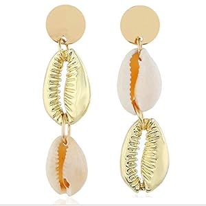 NA Dangle Drop Earrings Women Vintage Alloy Shell Conch Ladies Earrings Womens Jewelry
