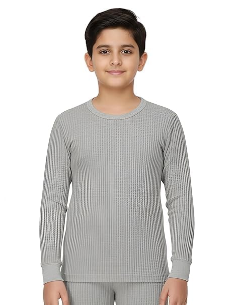 Image of Bodycare Insider Anti-Bacterial Solid Kids Thermal Top & Bottom Unisex Set