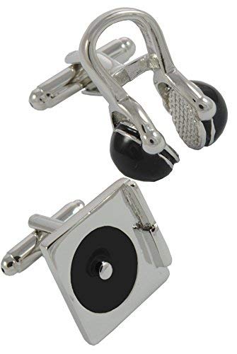 COLLAR AND CUFFS LONDONLuxury Cufflinks for Men with Presentation Gift Box - Solid Brass - Music and Film