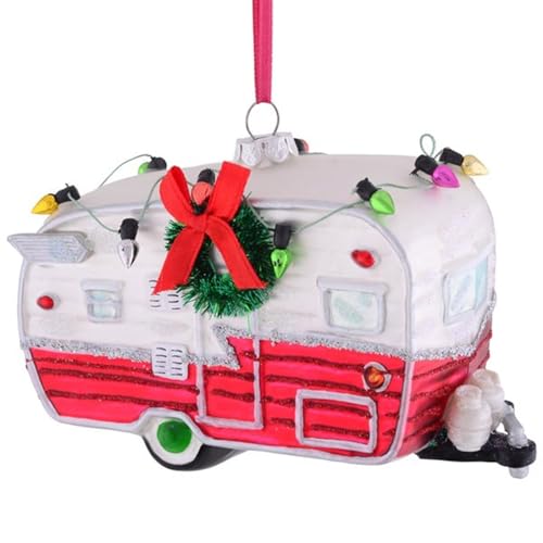 Gift Company Wohnwagen Christbaumschmuck, Glas, 13cm