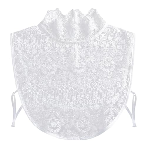 TUONYIS Faux Col Femme Col Chemisier Femme Amovible Amovible Col Chemisier en Coton Classique Col Amovible Faux Collier Détachable Col de Chemise pour Femmes...
