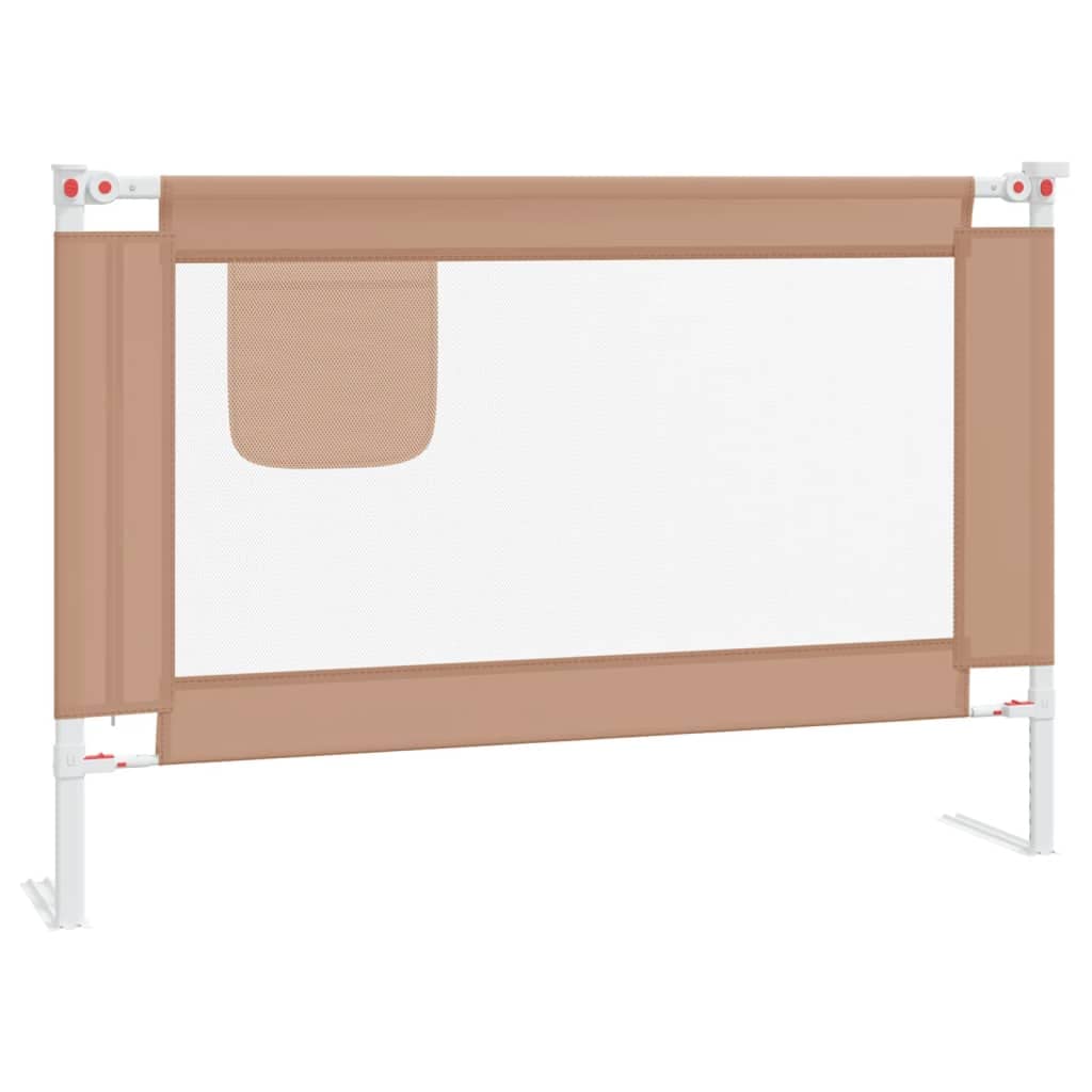 homiuse 100x25 cm Barandilla de Seguridad Cama de niño Taupe Tela Barandillas para Camas Barrera Cama Bebe Barrera De Cama Barrera Seguridad Protector Cama Bebe Barrera Seguridad Niños Cama