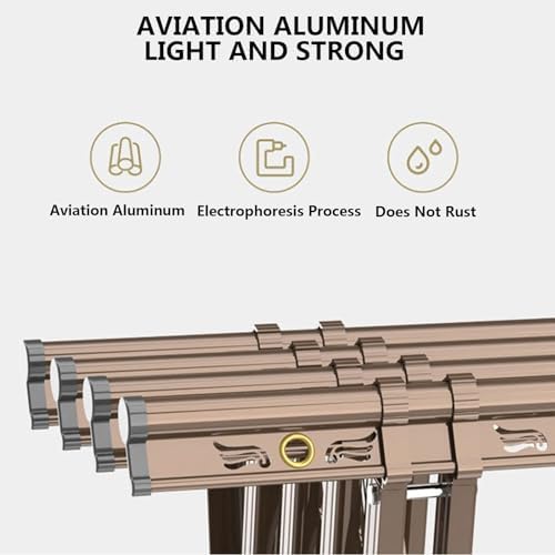 2M Retractable Clothes Drying Rack Wall Mounted, 3-Pole Foldable Drying Rack Airing Rack, Collapsible Clothes Rail Aluminum Alloy Laundry Drying Rack,Grey,1.5M(Gray,1.5M