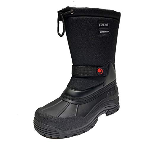 Men's Winter Snow Boots Shoes Waterproof Insulated Lace UP (D,M)