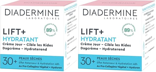 Diadermine Lift+ Hydratant Crème de Jour Anti-Rides Ultra Fermeté, Le Pot de 50ml (Lot de 2)