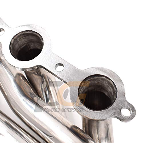 Powergo Motorsport 1100003630 Exhaust Headers 1-5/8 X 2-1/2 In. 304 Stainless Steel For Ls Swap (Ls1/Ls2/Ls6/Ls7) For C10 C1500 Suburban Blazer Camaro Firebird Chevelle El Camino Caprice Impala Nova #TOP6