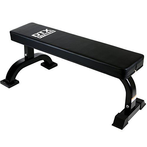 DTX Fitness Flat Weight Bench - Black