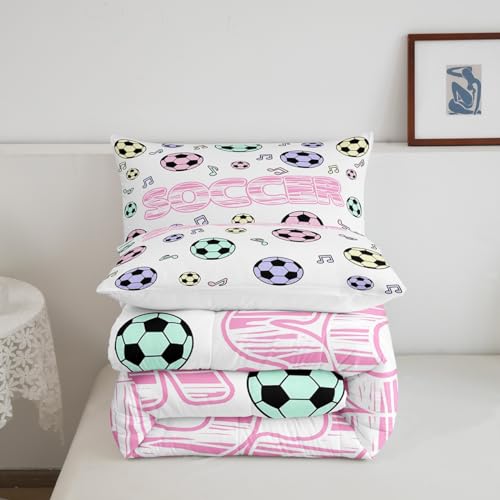 Image of Feelyou Soccer Bedding Set Twin Size for Kids Teens