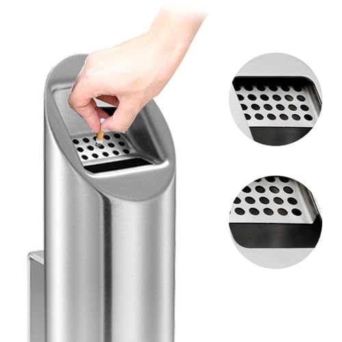 Cendrier d'extérieur pour bureaux résistant aux intempéries acier inox