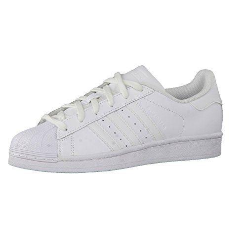 adidas Superstar J, Chaussures de Fitness garçon, Multicolore (ftwwht/ftwwht/ftwwht B23641), 36 2/3 EU