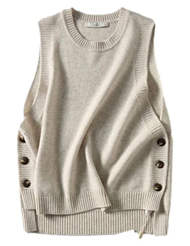 Mingzhu Womens Sleeveless Round Neck Pullover High...