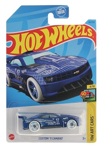 Hot Wheels Custom '11 Camaro Azul 1:64 Escala miniatura 1