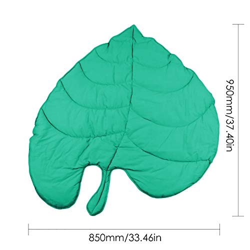 Speelkleed Voor Baby Kinderen Bladvorm Baby Speelkleed Katoen Zacht Baby Slaapmatten Vloerkleed Baby Gym Activiteit Kamer Decor Kruipend Deken Pad (Groen) - Afbeelding 8
