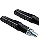 LED Mini Motorrad Blinker Shark e-geprüft schwarz universal 12V (LED Blinker, 1 Paar)